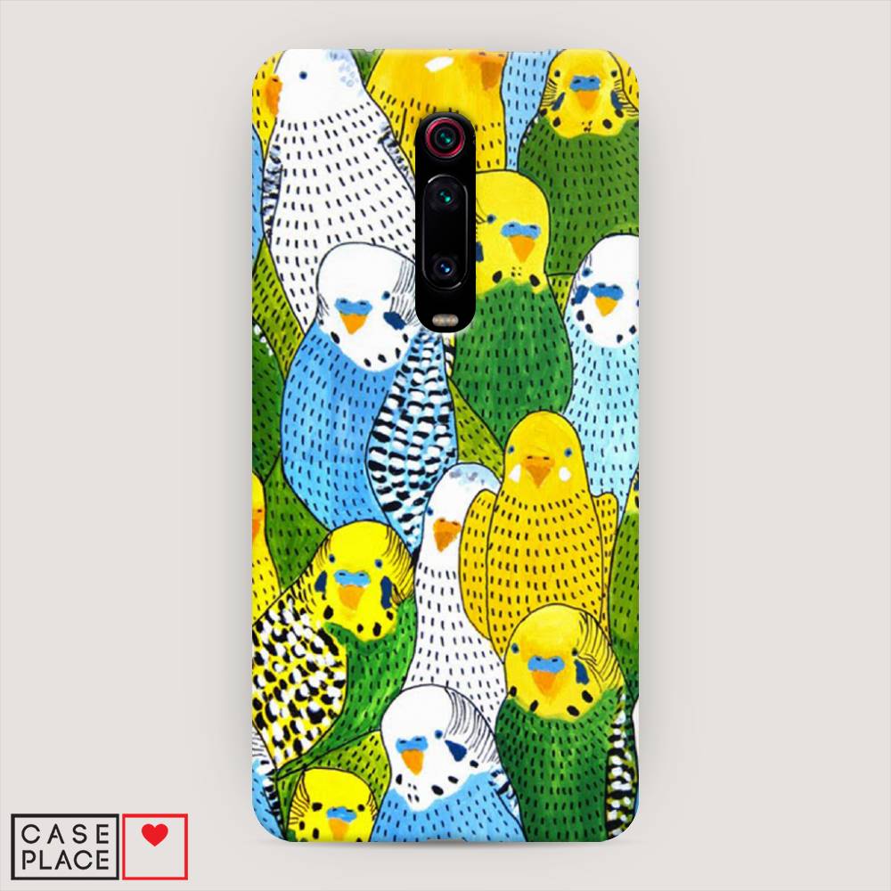 

Пластиковый чехол "Попугаи" на Xiaomi Redmi K20, 35520-1
