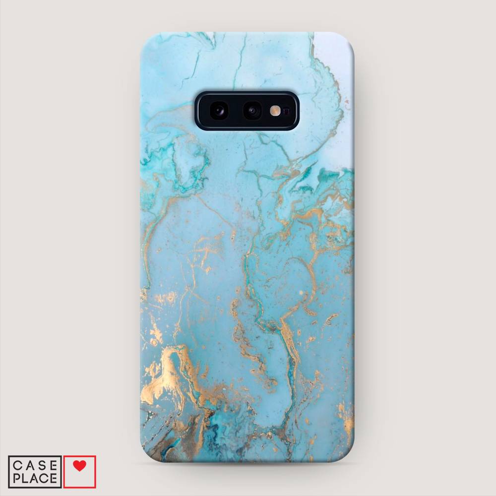 

Пластиковый чехол "Голубой мрамор рисунок" на Samsung Galaxy S10E, 27220-2