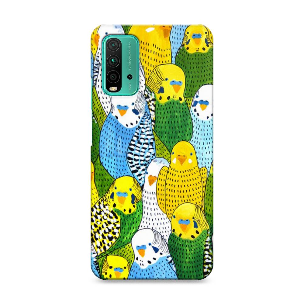 

Пластиковый чехол "Попугаи" на Xiaomi Redmi 9T, 39820-1