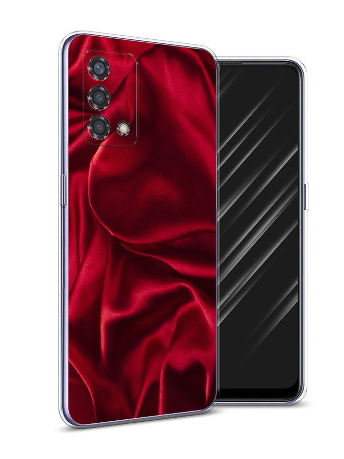 

Чехол Awog на Oppo Reno 6 Lite "Текстура красный шелк", Разноцветный, 259550-3