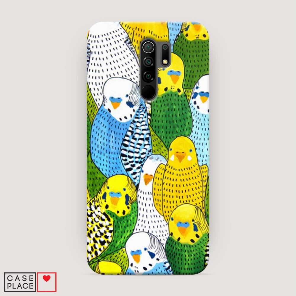 

Пластиковый чехол "Попугаи" на Xiaomi Redmi 9, 38320-1