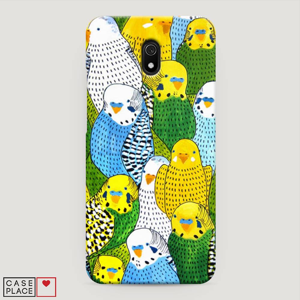 

Пластиковый чехол "Попугаи" на Xiaomi Redmi 8A, 37220-1