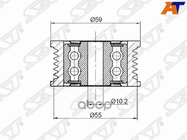 

Обводной Ролик Приводного Ремня Lexus Gs30/35/43/460/Ls460 1-2ur Sat арт. ST-16604-38020