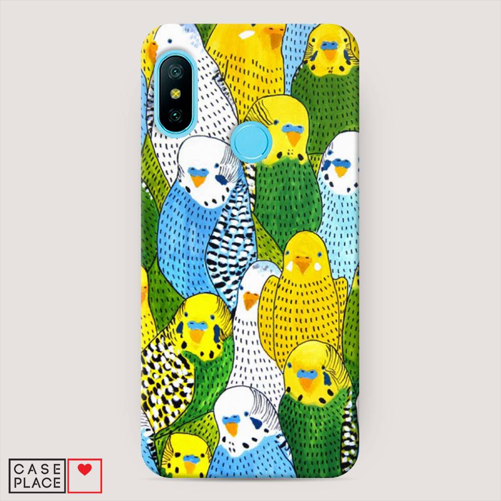 

Пластиковый чехол "Попугаи" на Xiaomi Redmi 6 Plus, 33920-1