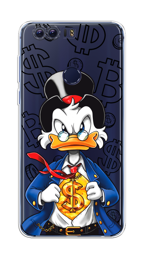 

Чехол на Honor 8 "Scrooge Goldman", Черный;белый;синий, 60950-1