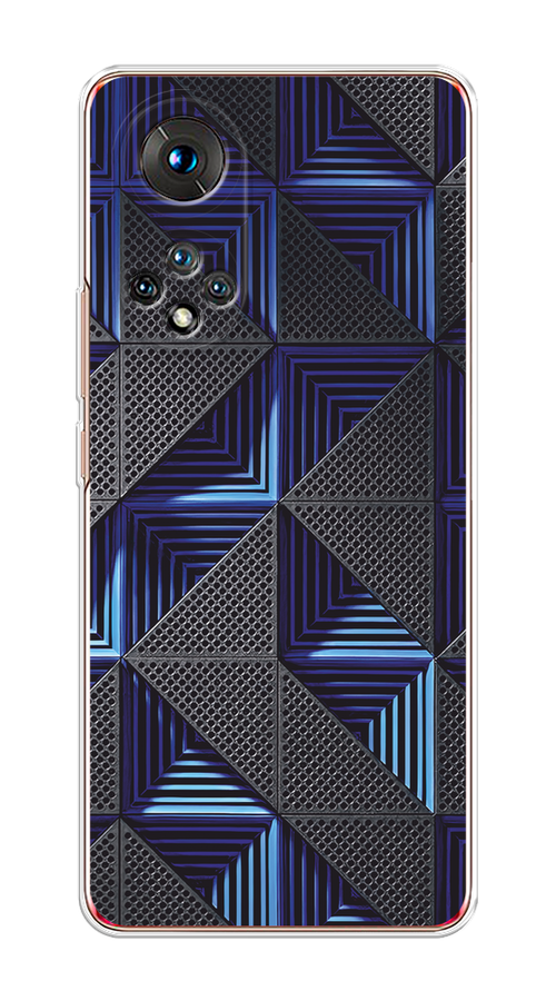 

Чехол на Huawei Honor 50 "IBM", Серый;синий, 6105450-3
