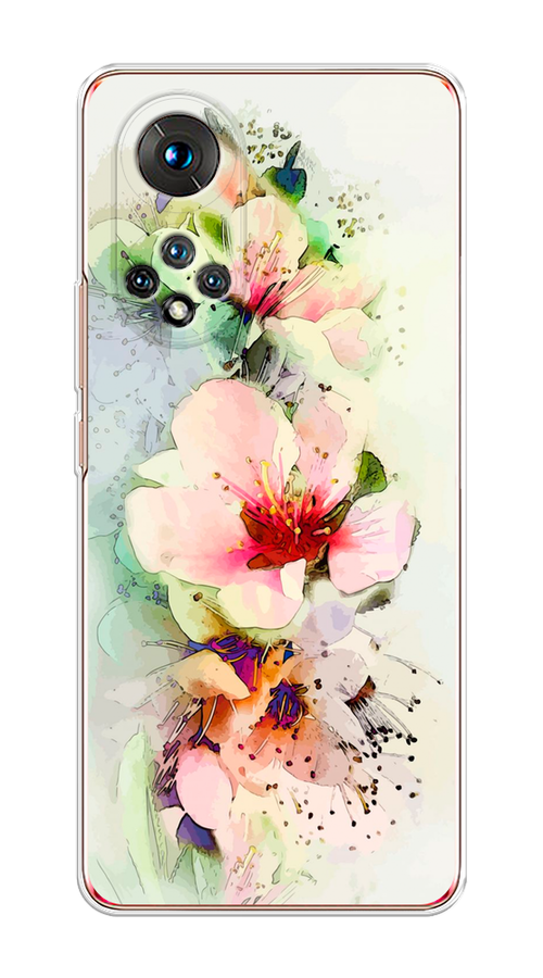 

Чехол на Honor 50/Nova 9 "Нежные цветы", Зеленый;розовый, 6105450-2