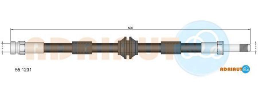 551231_Шланг Тормозной Передний! Левыйправый L500 Ford Galaxy 2028I19Tdi Adriauto 551231