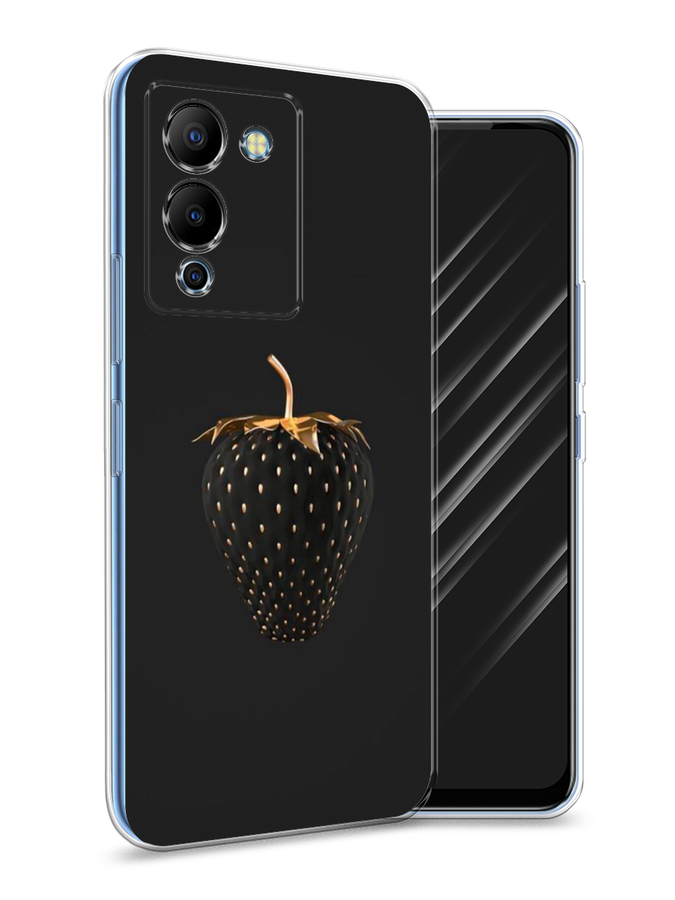

Чехол Awog на Infinix Note 12 G96 "Черно-золотая клубника", Разноцветный, 3101550-10