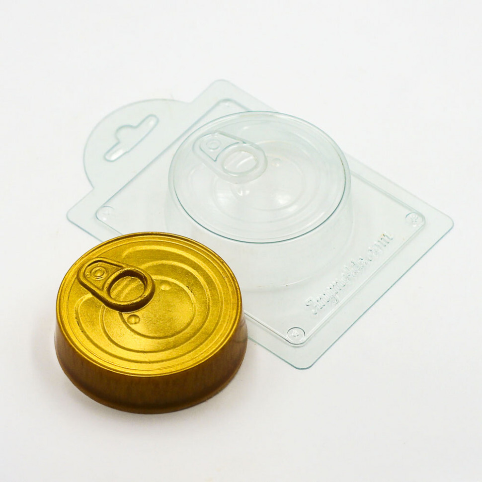 

Форма для шоколада пластиковая AnyMolds банка икры, Прозрачный
