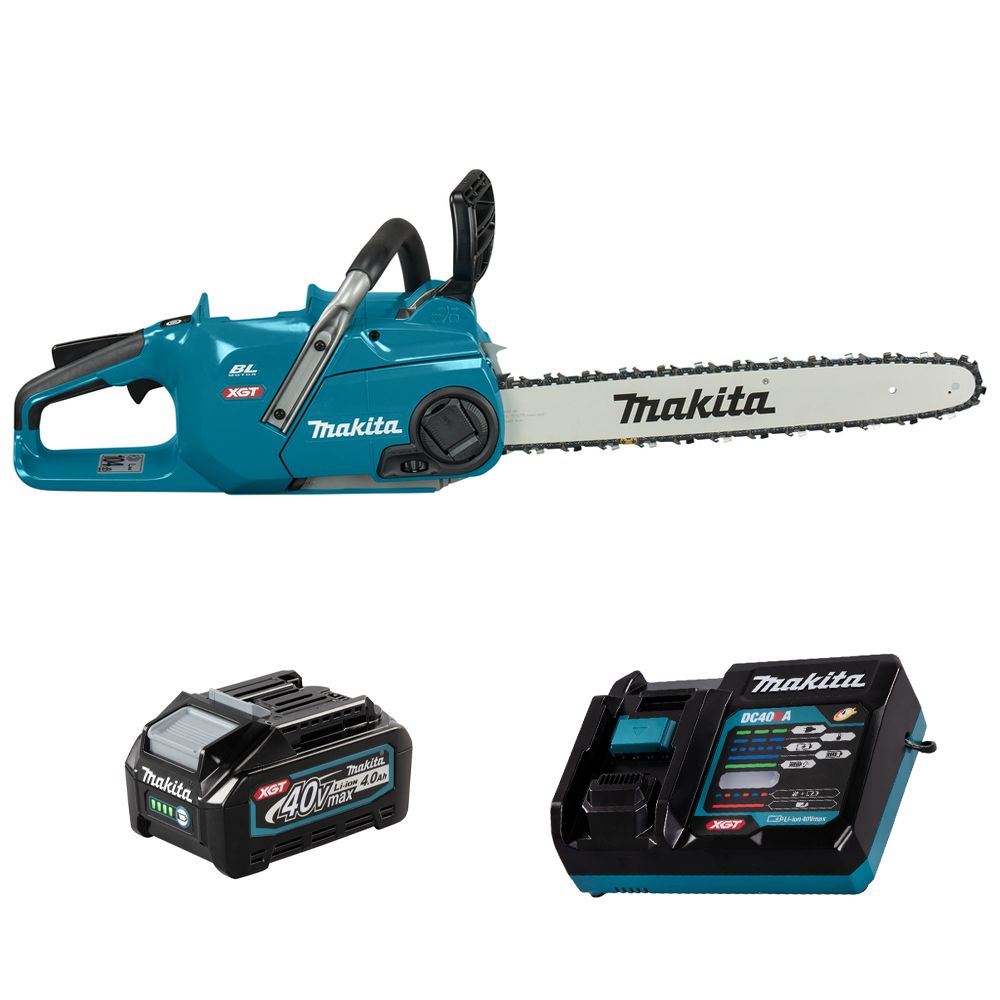 Пила цепная аккумуляторная 1600Вт - 45см, XGT 40В, 1х4Ач и з/у, Makita UC017G01M101