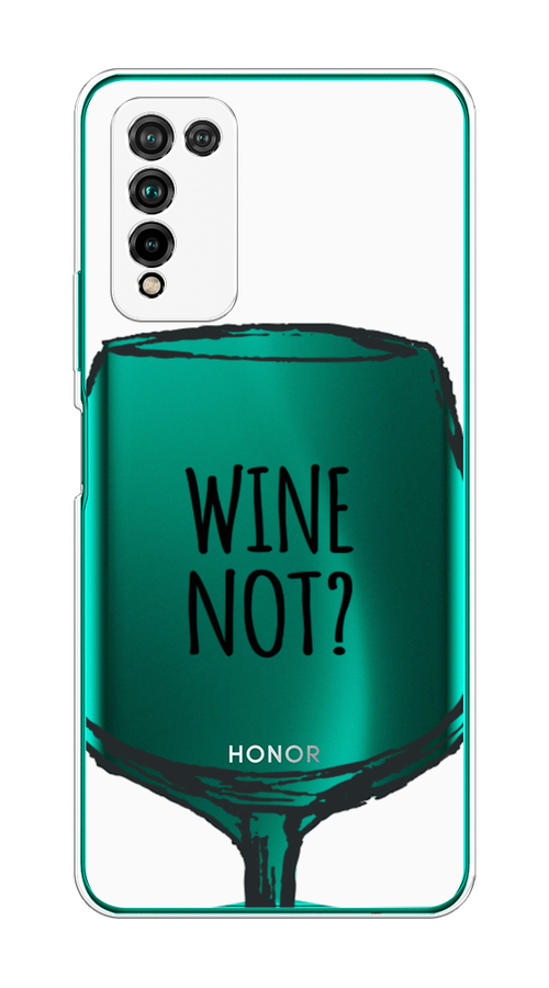 

Чехол на Honor 10X Lite "Wine not white", Белый, 6104650-6