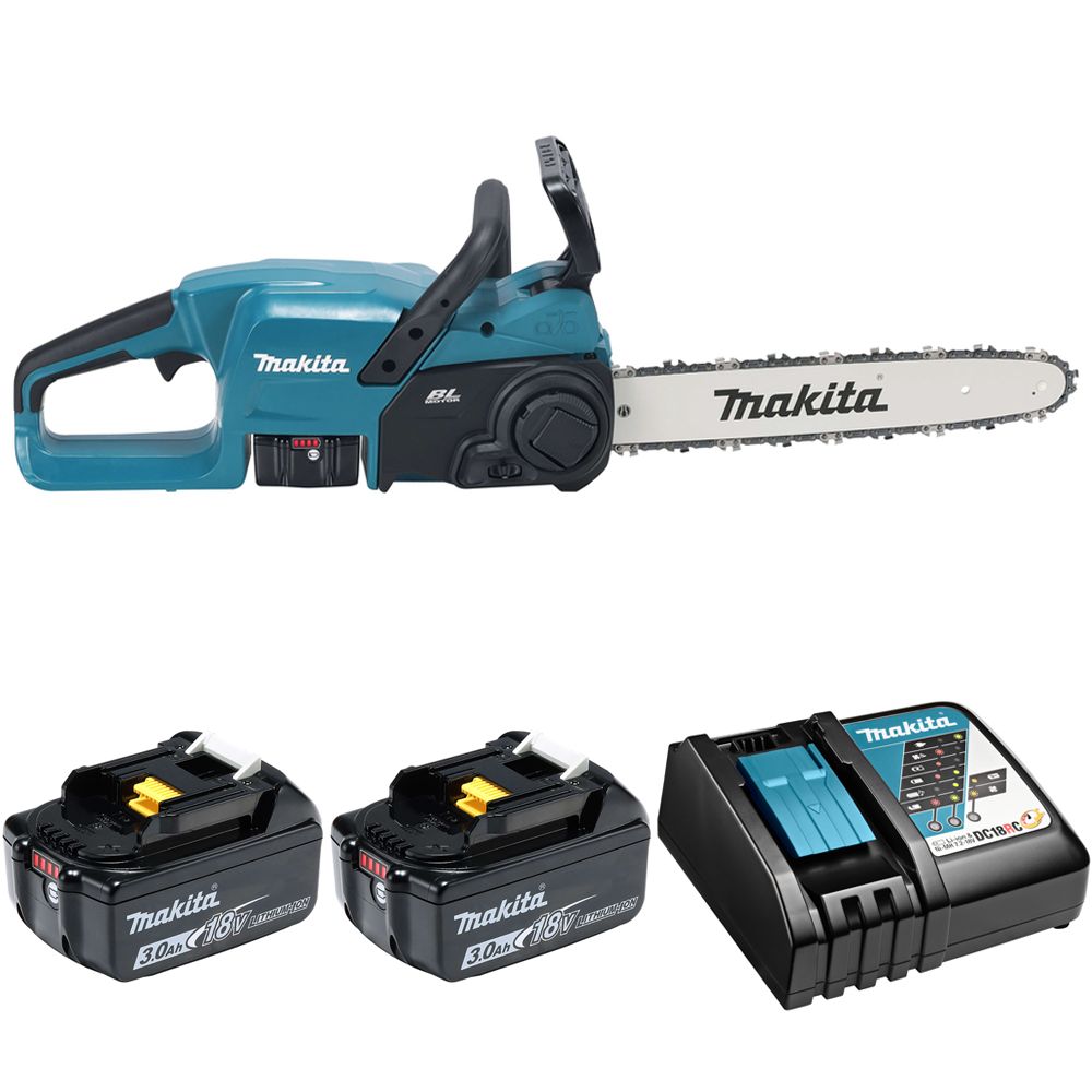 

Пила цепная аккумуляторная LXT 18В - 35см, акк 2х3Ач и з/у, Makita DUC357RF2, DUC357RF2