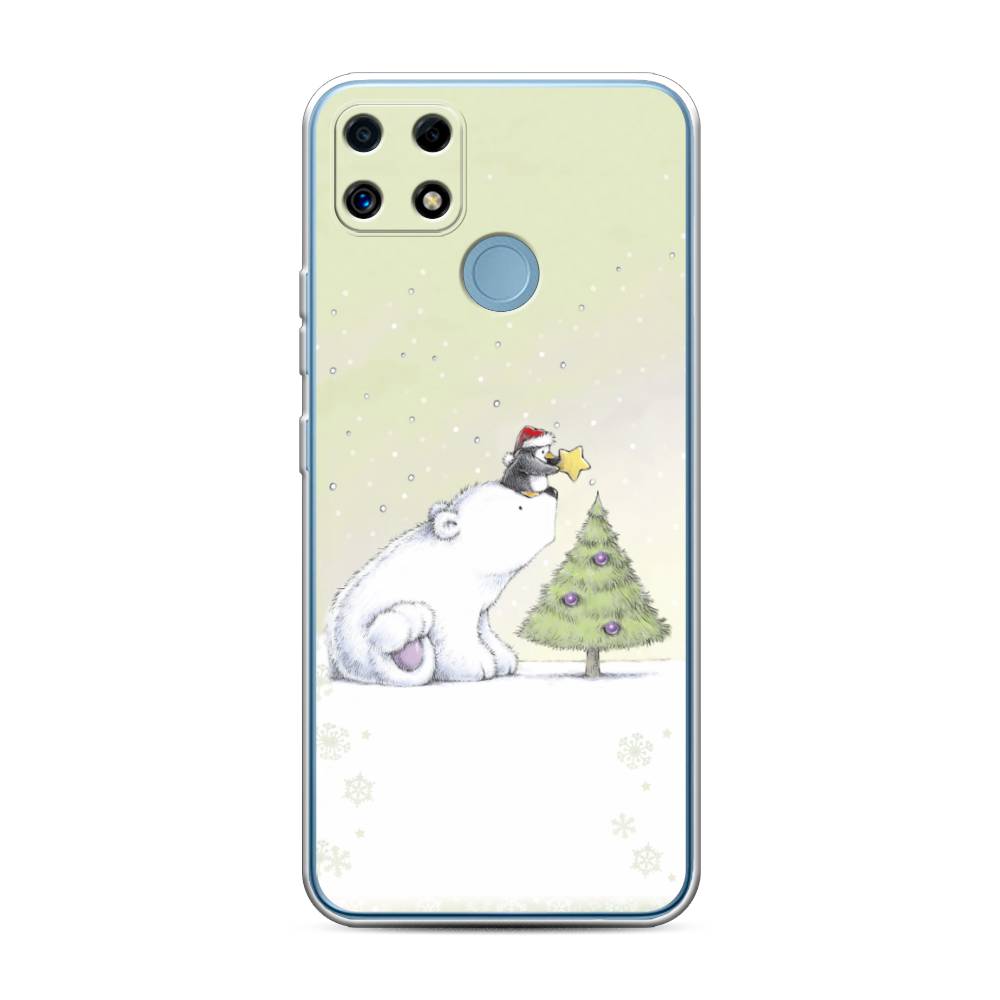 

Чехол для Oppo Realme C25/C25s "Украшение елки", Белый;бежевый, 256950-5
