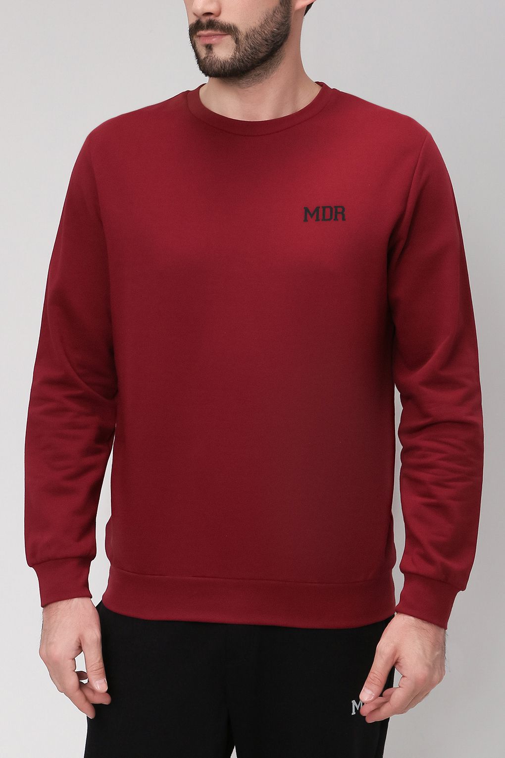 

Свитшот мужской MARCO DI RADI MDR21101190 бордовый XL, MDR21101190