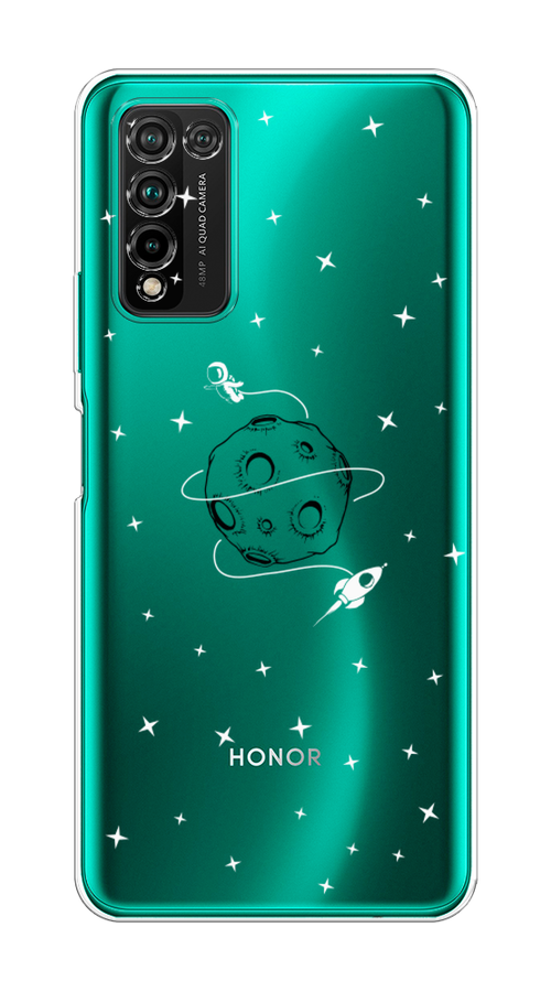 

Чехол на Honor 10X Lite "Полет вокруг луны", Белый;серый;черный, 6104650-2