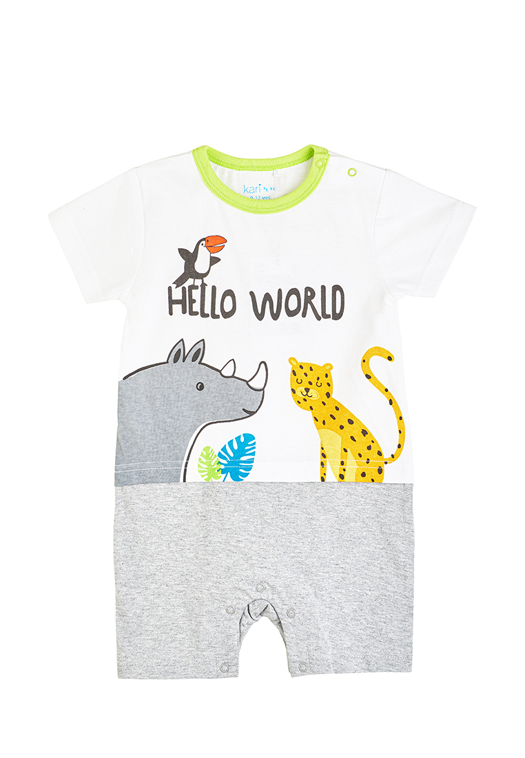 

Песочник детский Kari baby SS21B03600809 белый/серый р.62, SS21B03600809