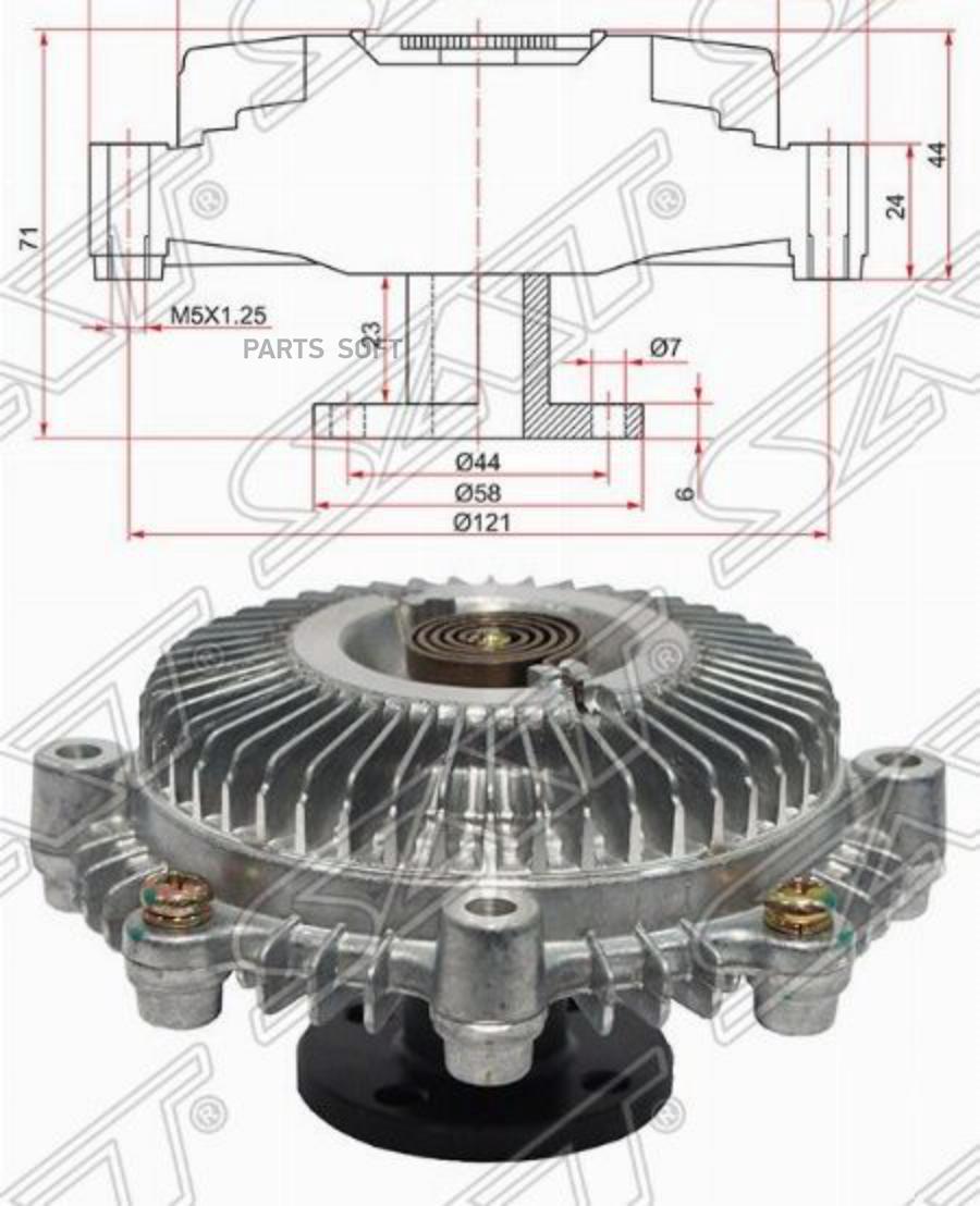 

Вискомуфта Toyota Liteace/Town Ace Noah 3sfe 96- Sat арт. ST-16210-74020