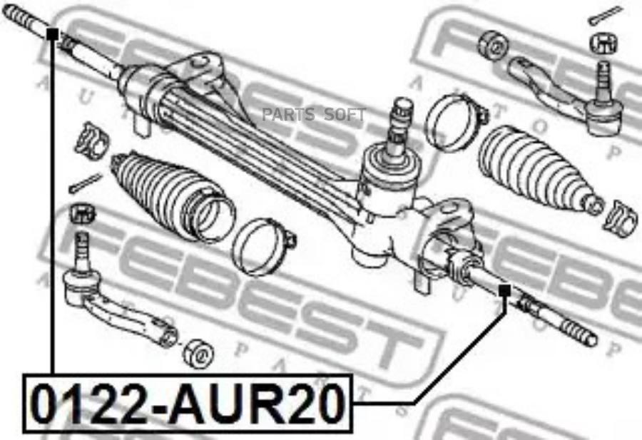 

Тяга рулевая L,R, без наконечника FEBEST 0122-AUR20