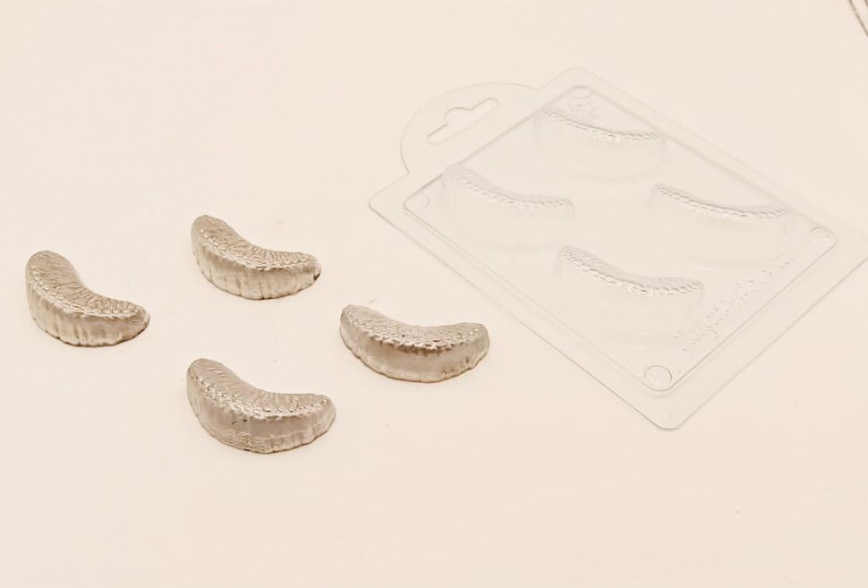 

Форма для шоколада пластиковая AnyMolds дольки цитруса мини, Прозрачный