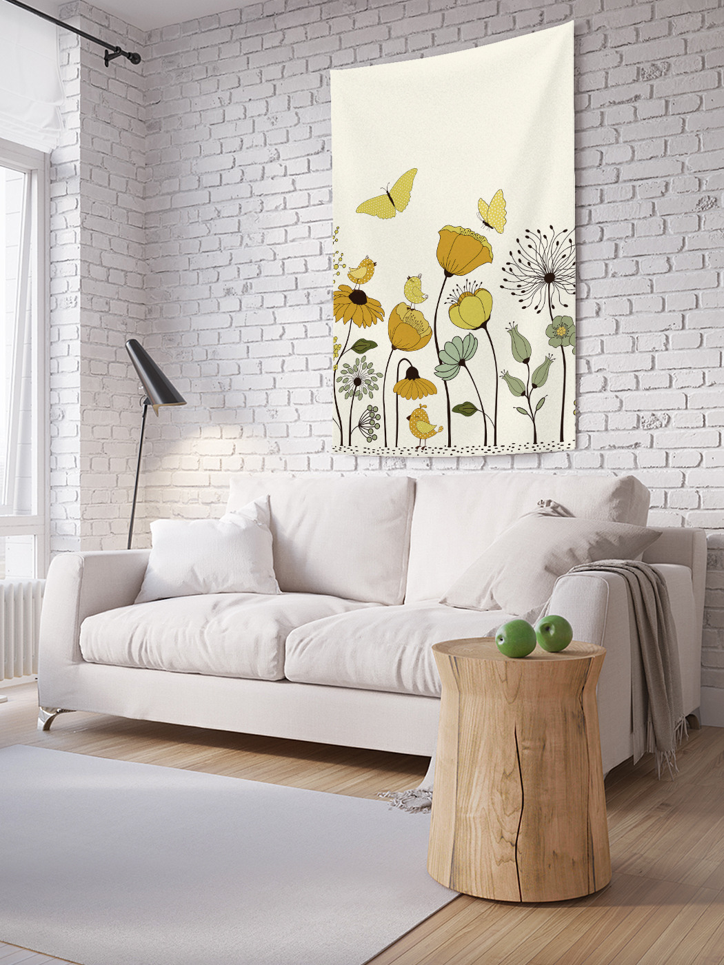 

Вертикальное фотопанно на стену JoyArty Бабочки над полевыми цветами 100x150 см, Бабочки над полевыми цветами