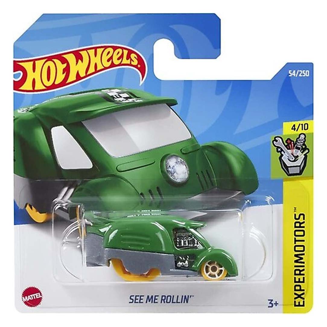 Базовая машинка Hot Wheels SEE ME ROLLIN, зеленая, 5785/HCW93 машинка hot wheels experimotors coupe clip hkk72 n522