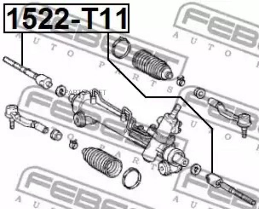 

Тяга рулевая FEBEST 1522-T11
