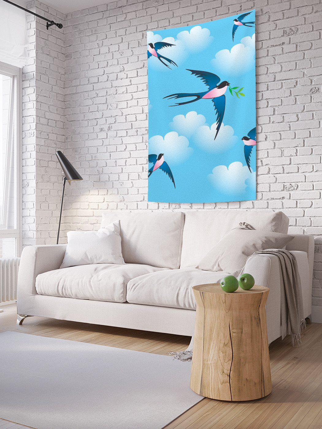 

Вертикальное фотопанно на стену JoyArty Стрижи в небе 100x150 см, Стрижи в небе