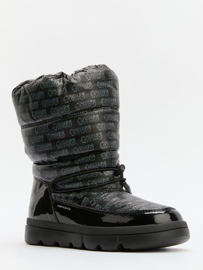 

Дутики GEOX J WILLABOOM GIRL B A J46HWH черный 35, J46HWH