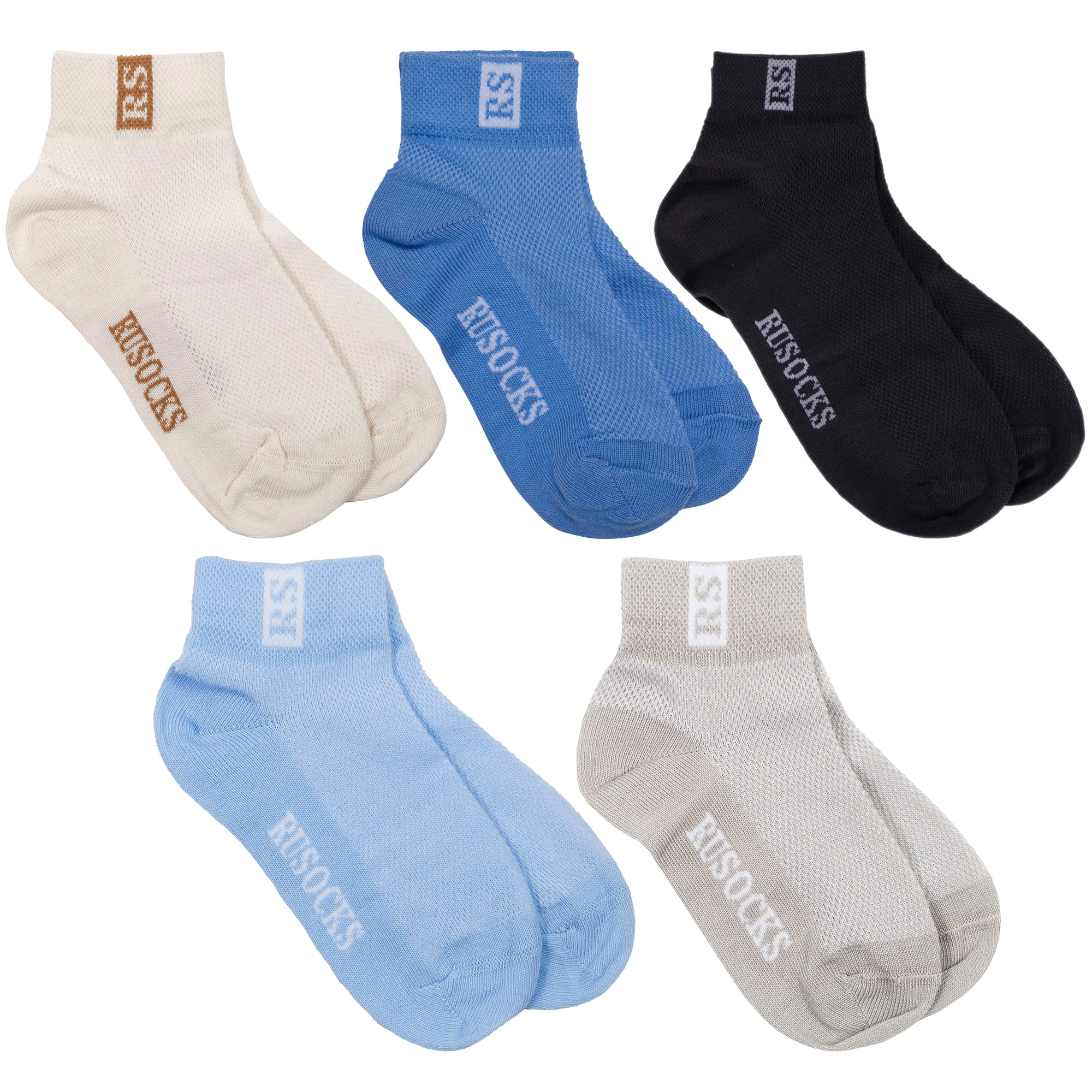 

Носки детские Rusocks 5-Д-36, бежевый; голубой; серый, 12-14, 5-Д-36