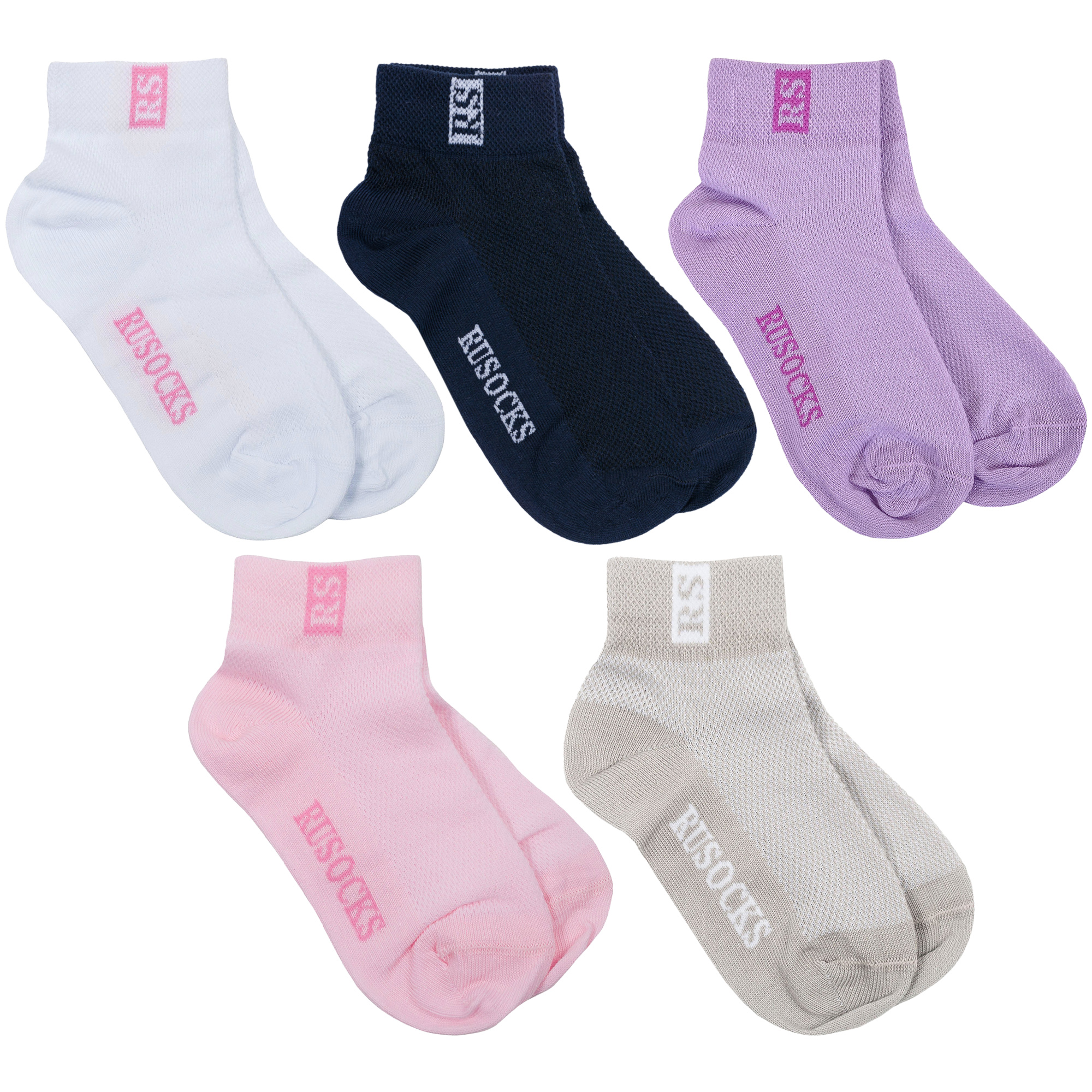 

Носки детские Rusocks 5-Д-36, белый; синий; фиолетовый; розовый; бежевый, 16-18, 5-Д-36