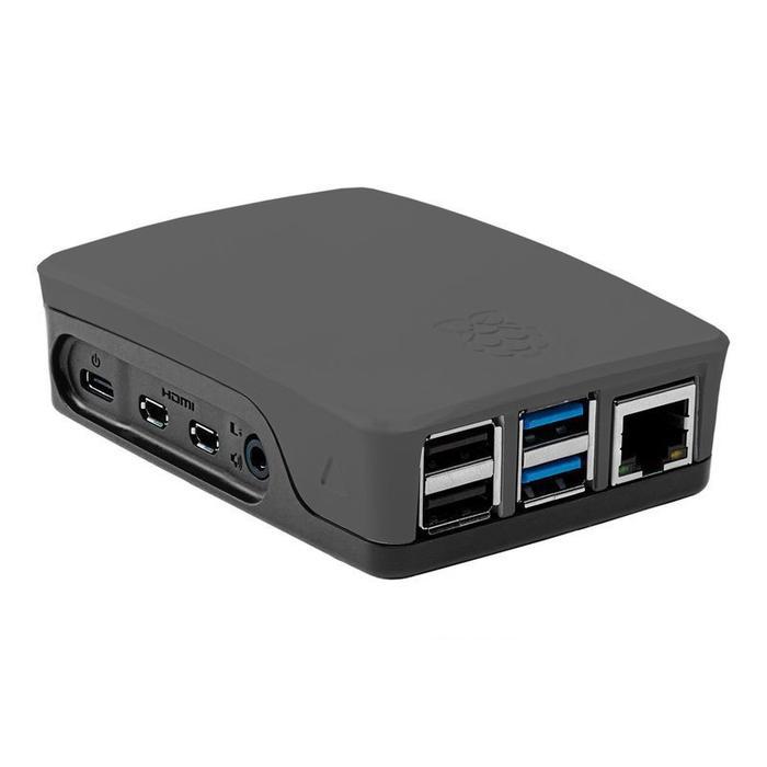 фото Корпус компьютерный raspberry pi 4 (rpi-4b-case-b) gray/black