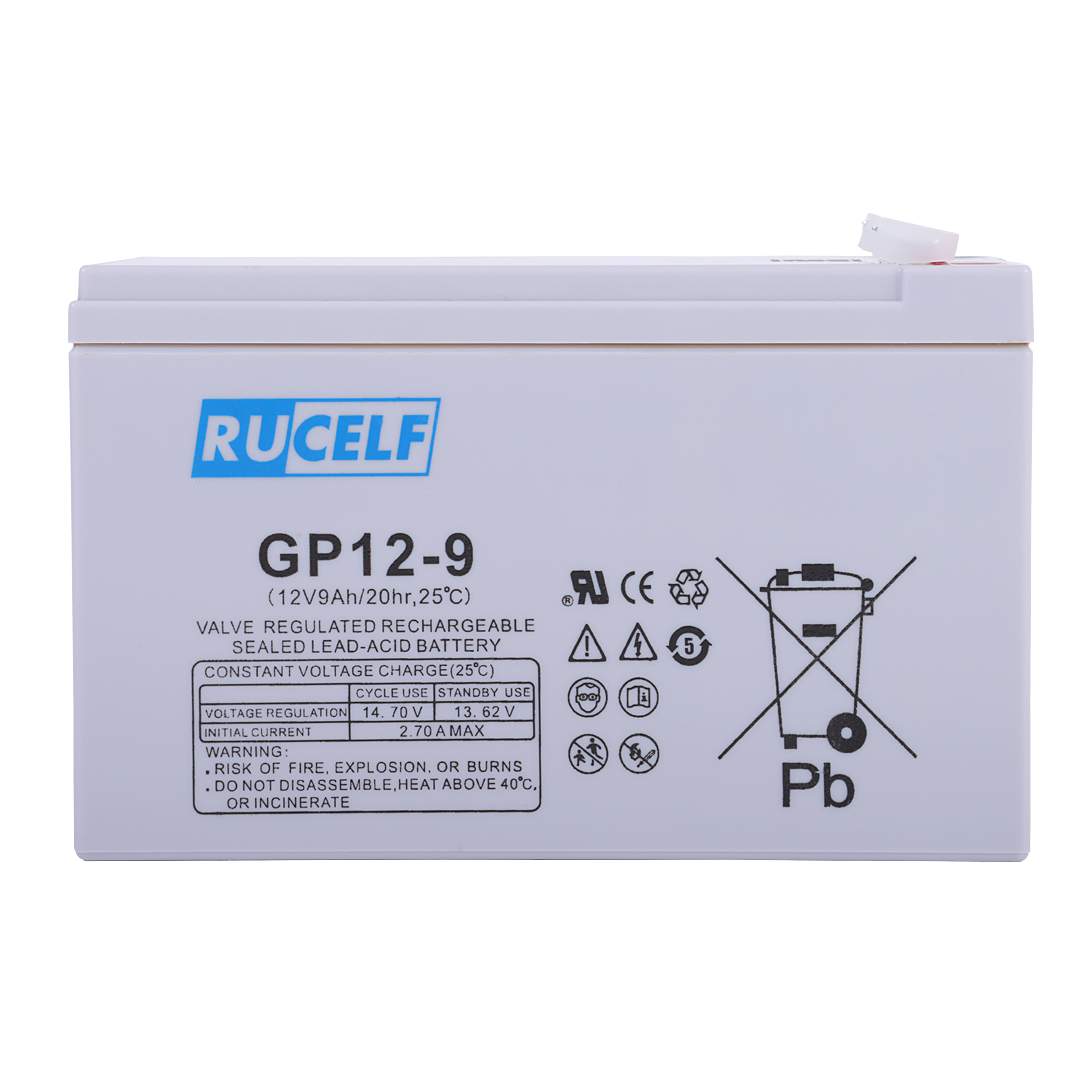 Аккумулятор свинцово-кислотный 12V 9Ah RUCELF GP12-9 батарея для ИБП и UPS