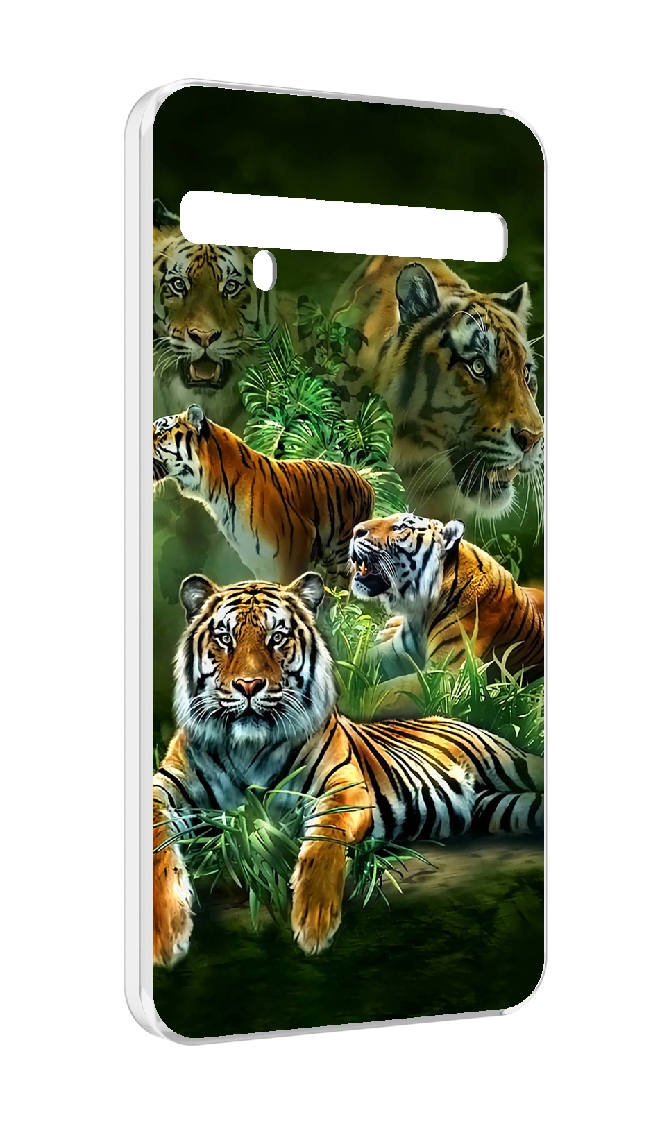 

Чехол MyPads Тигры для TCL 10 Pro / TCL 10 + Plus, Прозрачный, Tocco