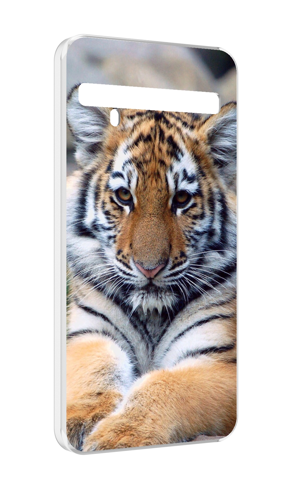 

Чехол MyPads Тигренок для TCL 10 Pro / TCL 10 + Plus, Прозрачный, Tocco