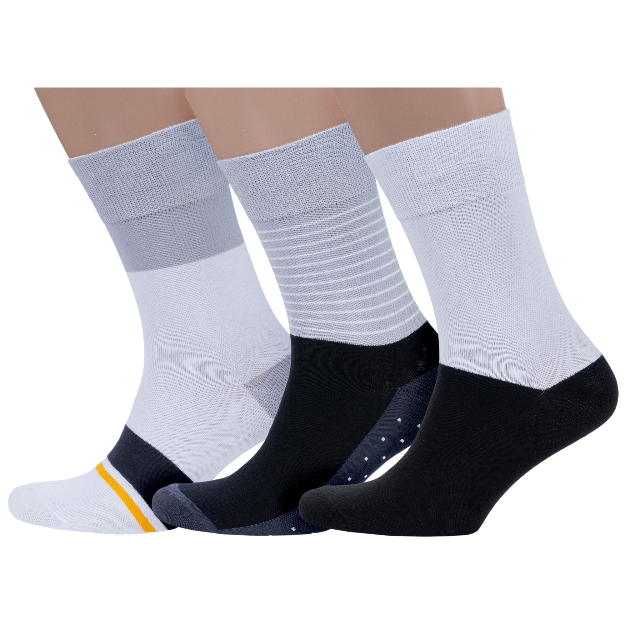 

Комплект носков мужских MoscowSocksClub msk3-М47 разноцветных 29, msk3-М47