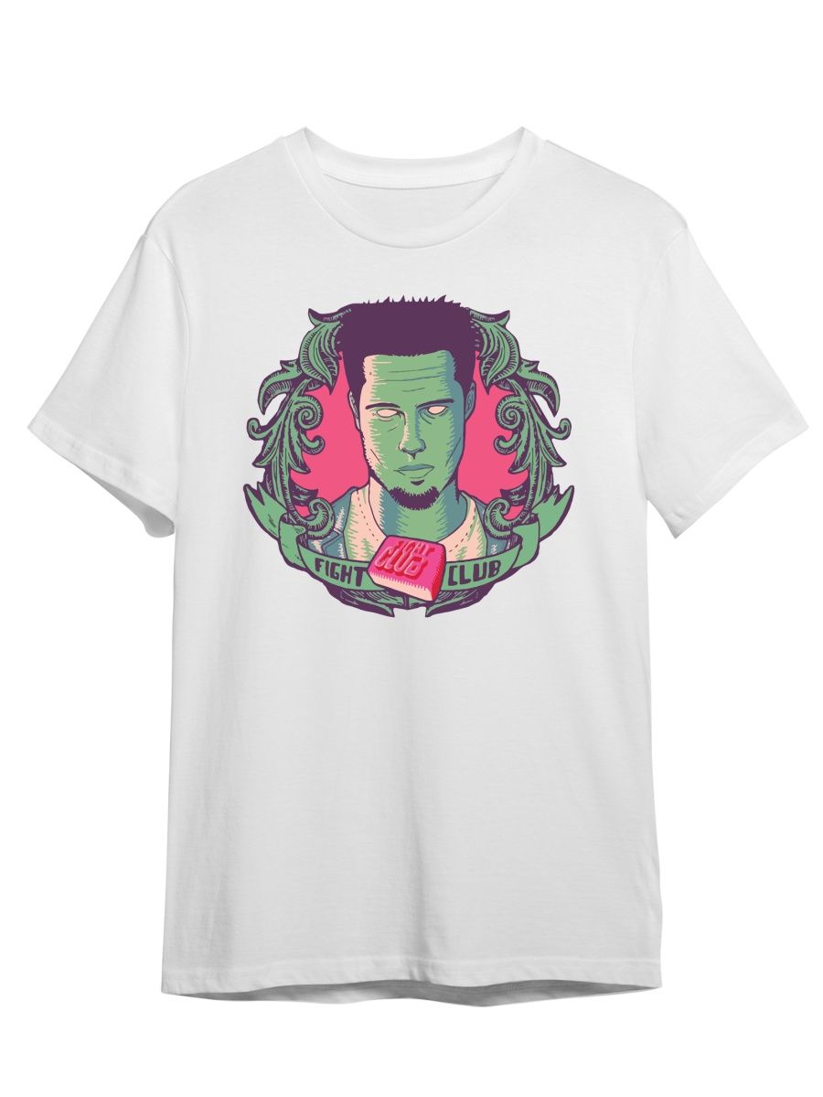 

Футболка унисекс СувенирShop Бойцовский клуб/Тайлер/Брэд Питт 16 белая 3XL, "Бойцовский клуб/Тайлер/Брэд Питт" 16