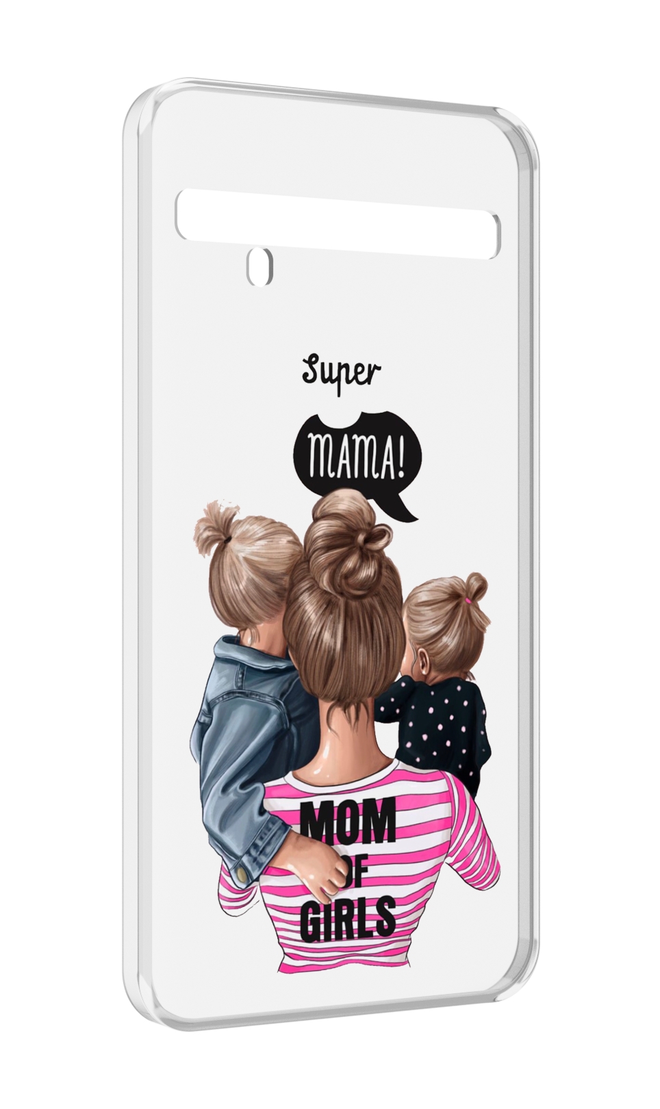 

Чехол MyPads Супер-мама-2 женский для TCL 10 Pro / TCL 10 + Plus, Прозрачный, Tocco
