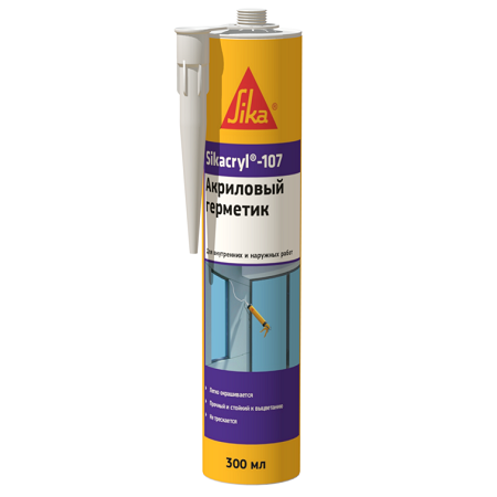 

Герметик акриловый однокомпонентный Sika cryl 107, cryl 107