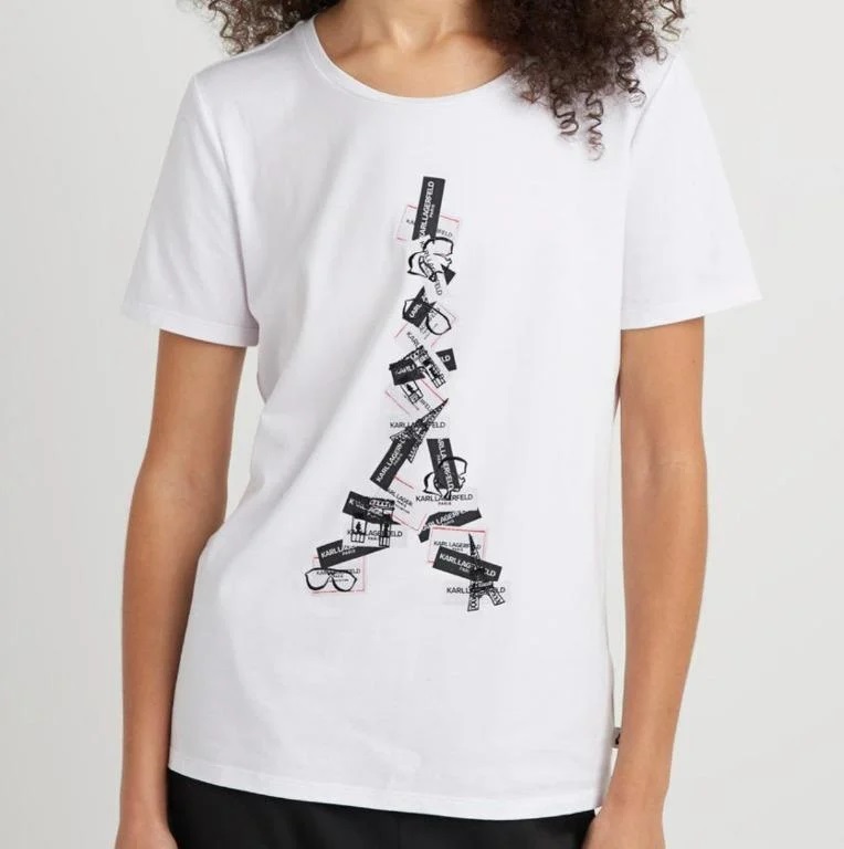 

Футболка женская Karl Lagerfeld l1whf025 L белая L, l1whf025 L