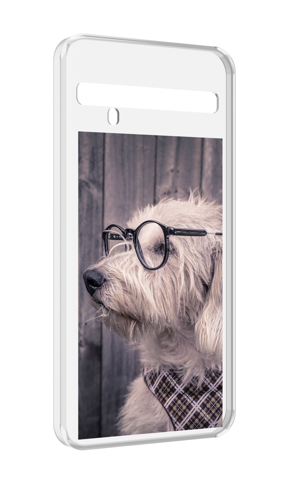 

Чехол MyPads Собака-в-очках для TCL 10 Pro / TCL 10 + Plus, Прозрачный, Tocco