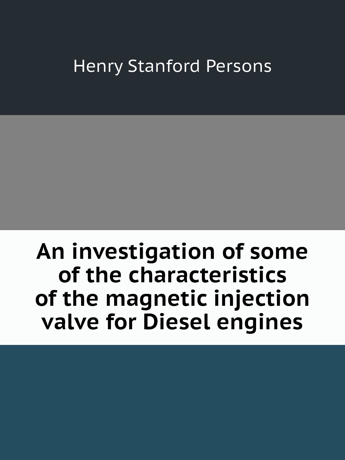 

An investigation of some of the characteristics of the magnetic injection valve for Diesel