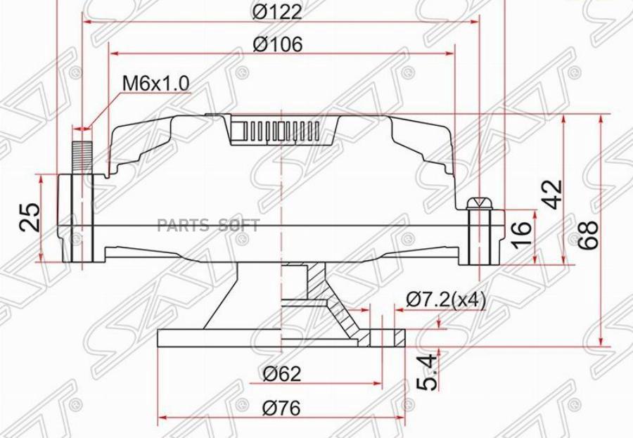 

Вискомуфта Toyota Markii,Supra,Crown 1g-Fe 92- Sat арт. ST-16210-70040