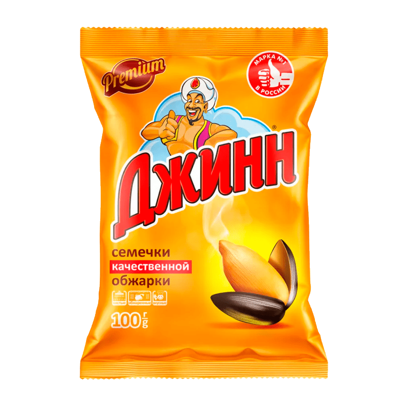 Семечки подсолнечные Джинн Premium качественной обжарки 100 г 126₽