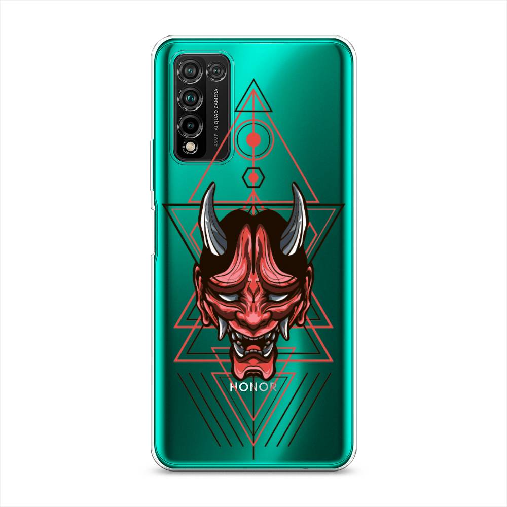 

Чехол для Honor 10X Lite "Hanya Oni mask", Серый;красный;черный, 6104650-4