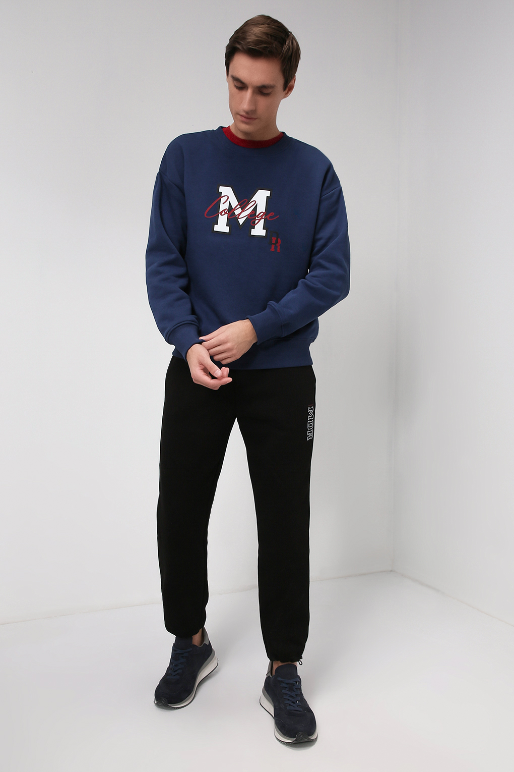 

Свитшот мужской MARCO DI RADI MDR21081174 синий 2XL, MDR21081174