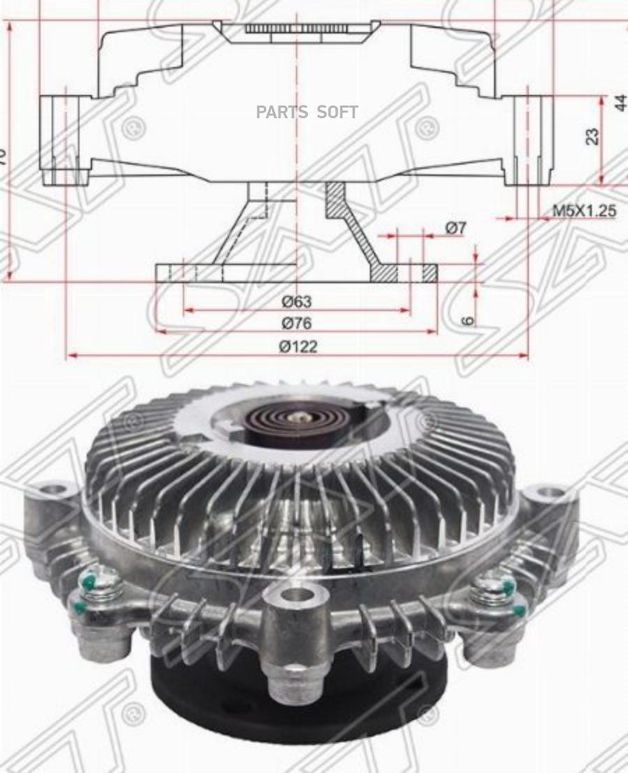 

Вискомуфта Toyota Townace,Liteace 7k-E Sat арт. ST-16210-13040