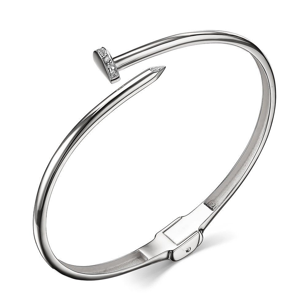 

Браслет из белого золота р. 18 ЯХОНТ Золотой 2709911, фианит, 2709911