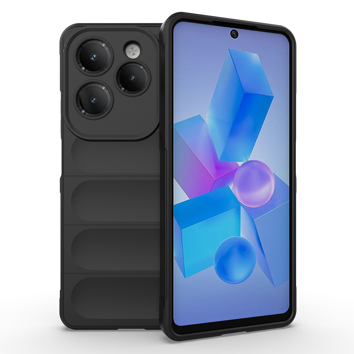 

Противоударный чехол Flexible Case для Infinix HOT 40, черный, Flexible Case