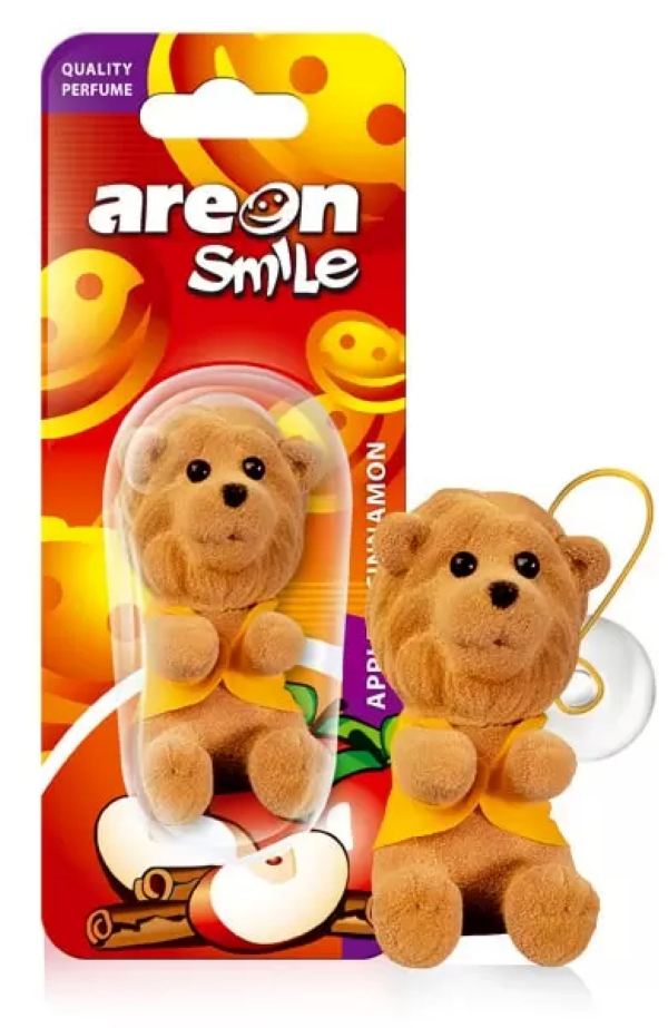 

Ароматизатор в машину Areon ARETOYSMILEAPPLECINNAMON яблоко-корица, Зеленый